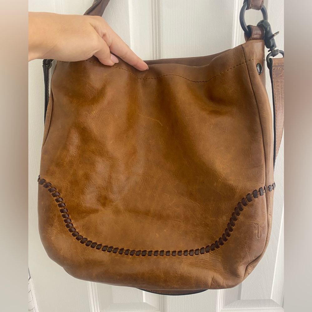 Frye Melissa Hobo Bag in Cognac - Picture 3 of 10